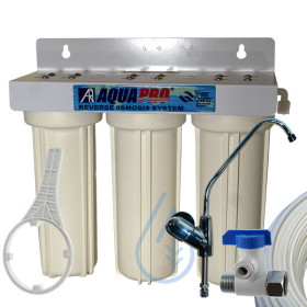 Kit purification de l'eau sous évier en 3 étapes Aquapro