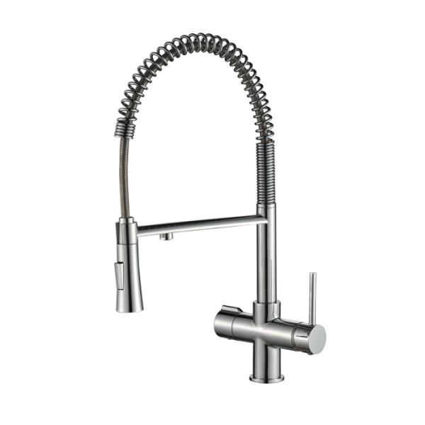 Robinet mitigeur 3 voies douchette Huahine chromé luxe